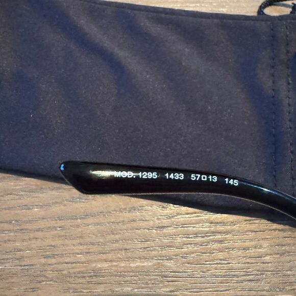 Versace NWT VE1295 1433 Black Matte Pilot Unisex Eyeglasses - Picture 11 of 12